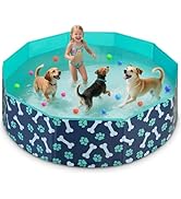 HaoVrisn Piscine pour chien de grande taille, pataugeoire pour enfants, piscine pour chien, pliable, antidérapante et verdi...