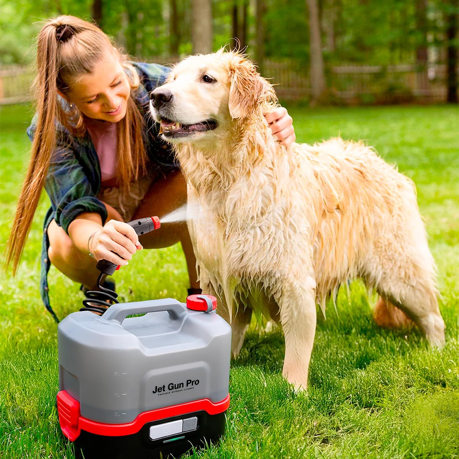 ERRECOM - Jet Gun Pro+ - 2,9 kg - Nettoyeur haute pression portable 8L