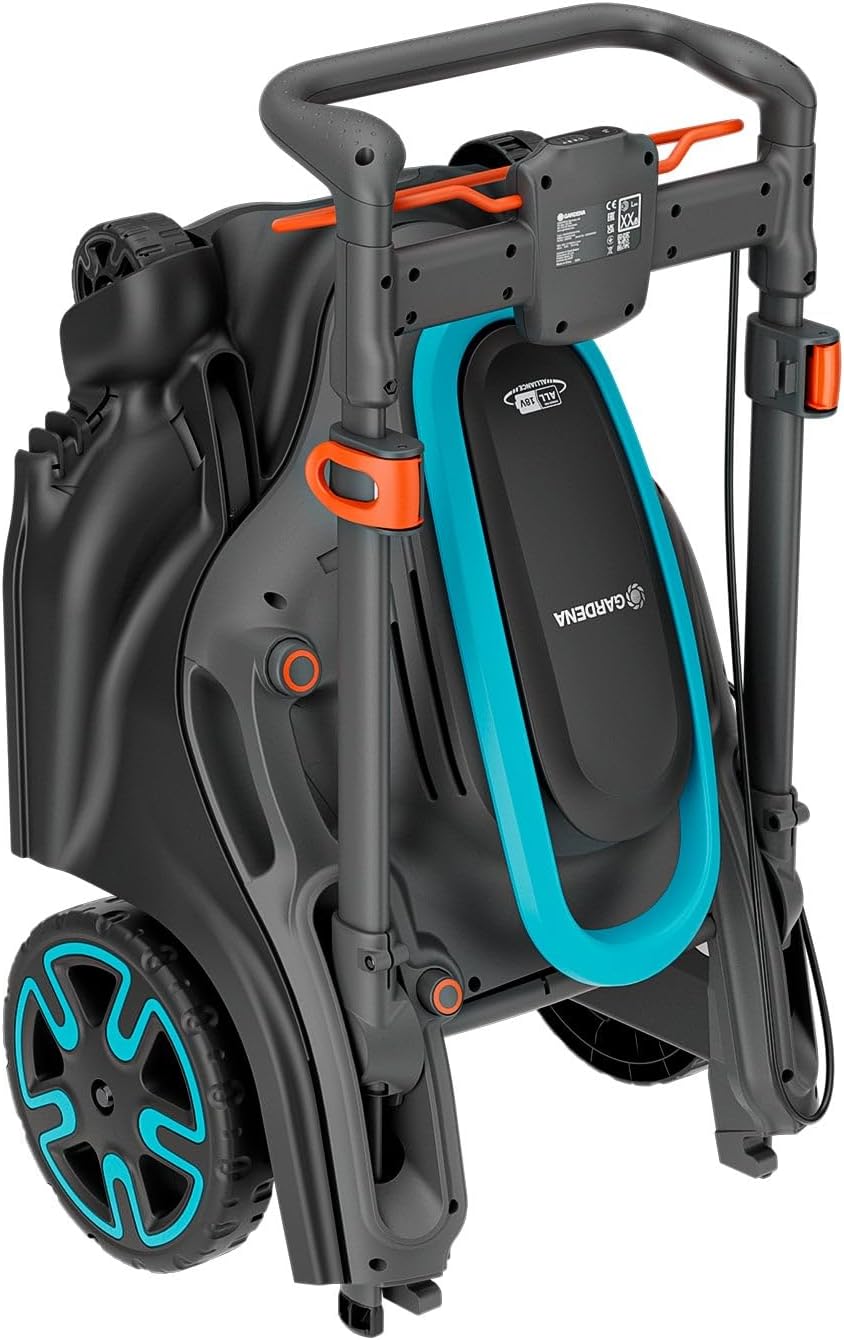 Gardena - PowerMax Duo - 46 cm - tondeuse haute performance à double lame, batterie P4A, 4636V