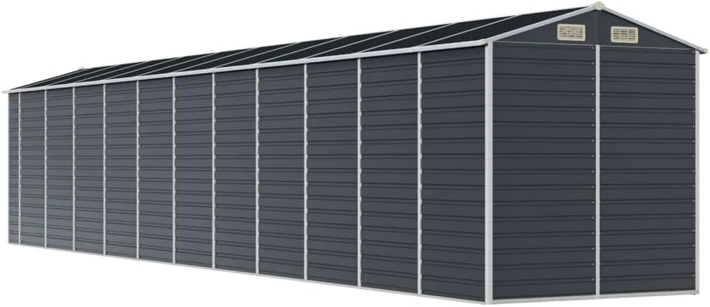 vidaXL Abri de Jardin Anthracite 191x980x198 cm Acier galvanisé