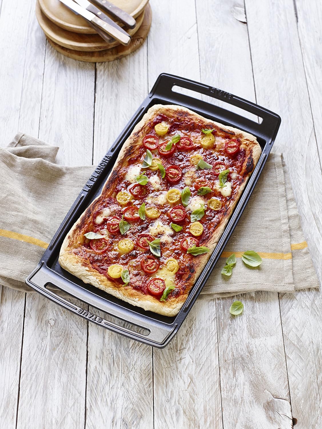 Staub - Plancha Fonte Noire - 38x25 cm - Rectangulaire, Durable