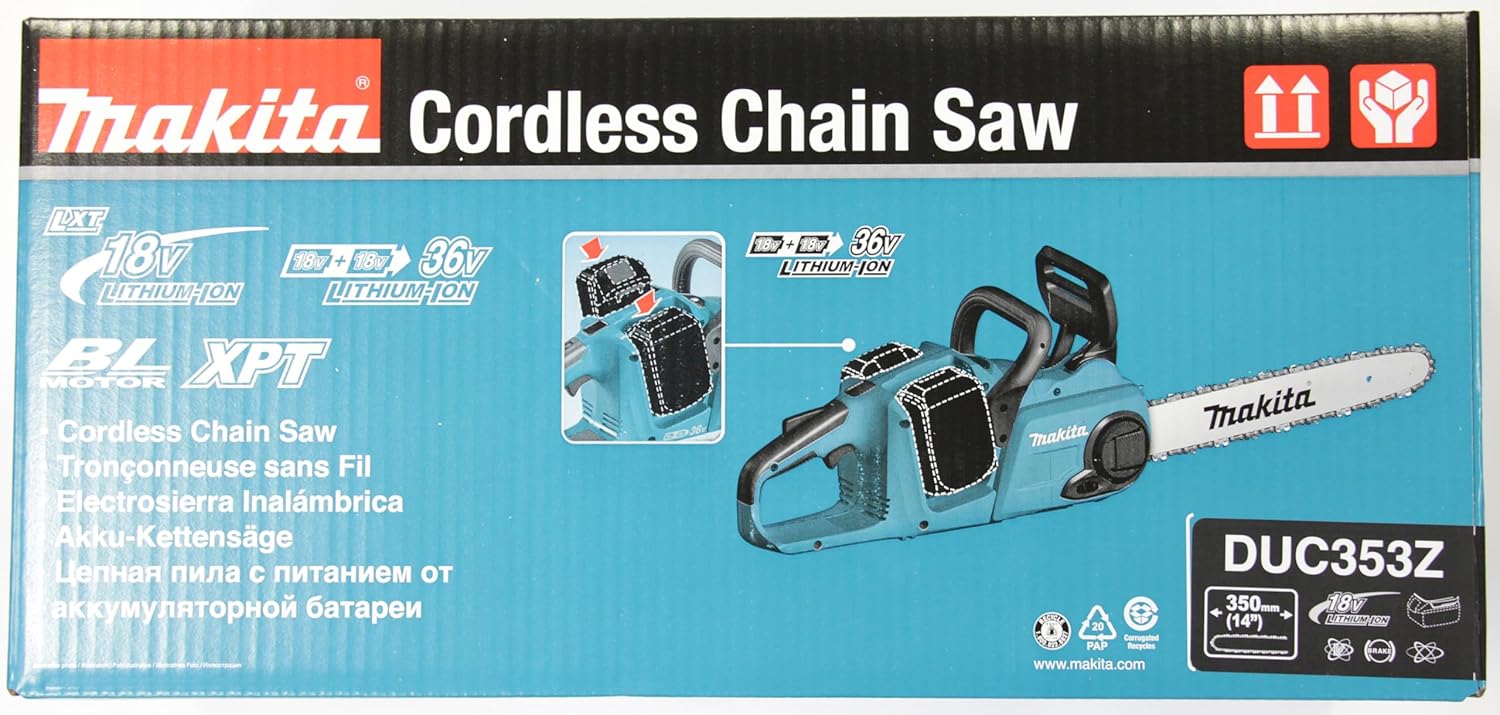 Makita - tronçonneuse 36V (2x18V) - guide 35 cm - DUC353Z