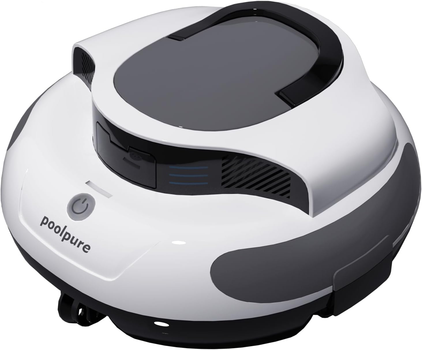 POOLPURE - Robot piscine sans fil - 5000mAh, double moteur, LED, auto-stationnement, IPX8, max 90㎡