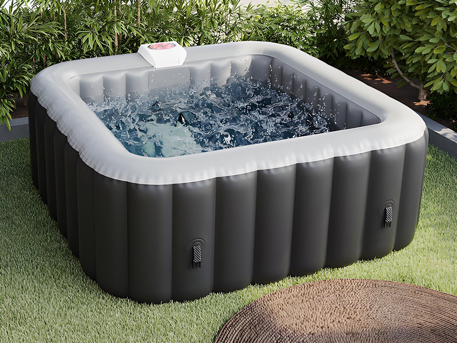 Vente-unique - spa gonflable B-Cosy II - 4 places 154x154x65 cm - 120 buses d'air