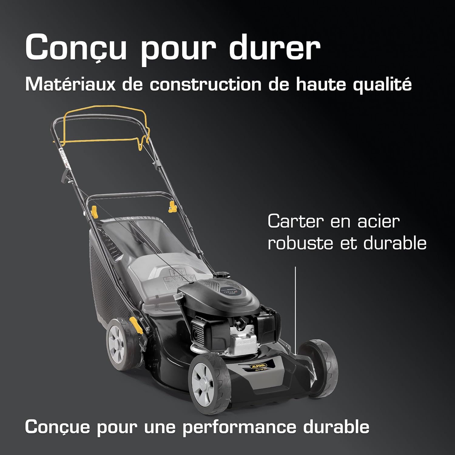 Alpina - tondeuse essence Series AL4 - 46cm coupe, 60L bac, moteur 145cc AL4 46 SH