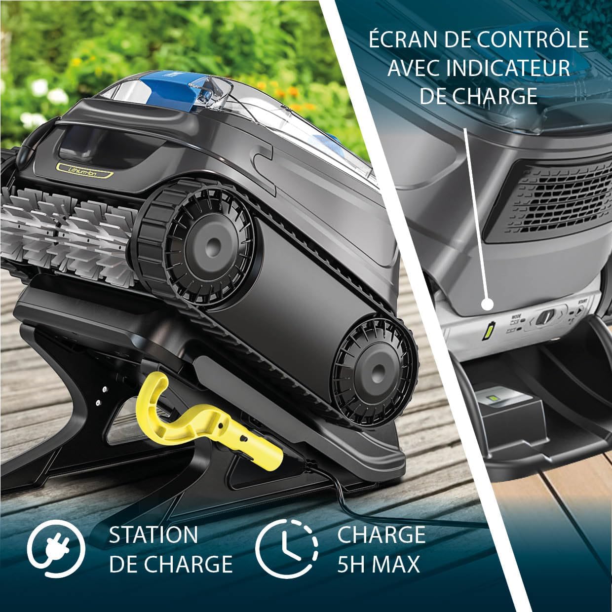 Zodiac - Freedom CNX-Li - 10x5m - robot piscine sans fil, batterie lithium, filtration fine, connectivité iAqualink, CNX
