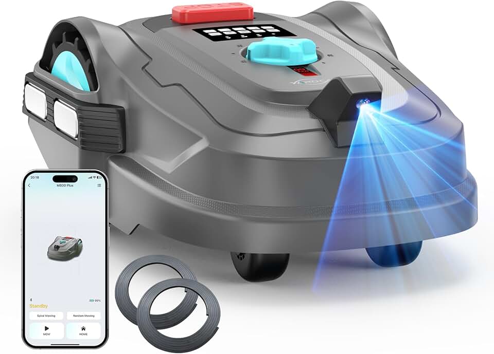 YARDCARE - Tondeuse robot série M800Plus - 800m² - GPS, 3D vision, sans fil, détection 150 obstacles, M800Plus