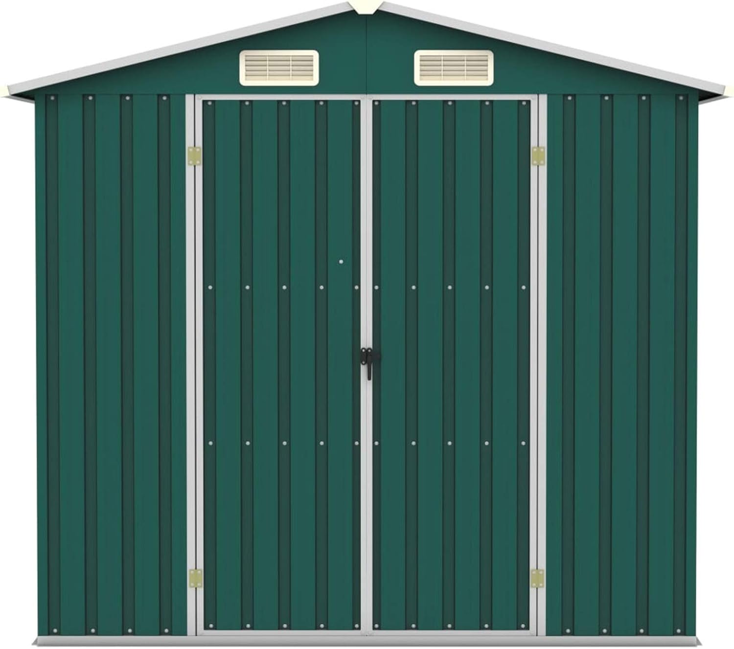 Homgoday - cabane de jardin en métal - 205x129x183cm - résistante, aérée, montage facile