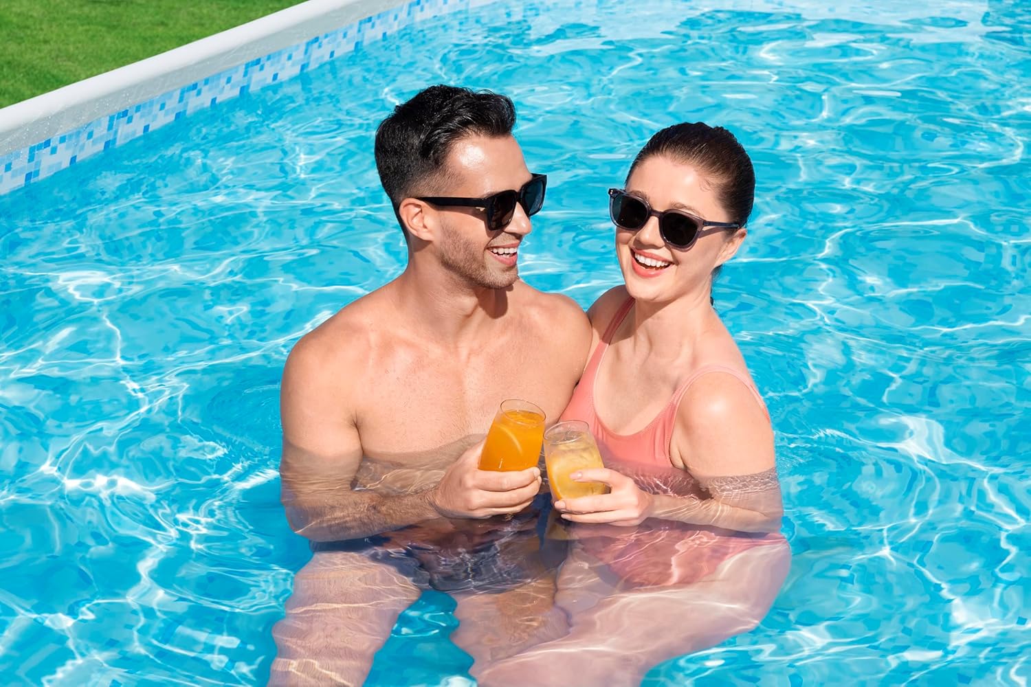 Bestway - Steel Pro Max - 488x305x107 cm - Piscine hors sol gris