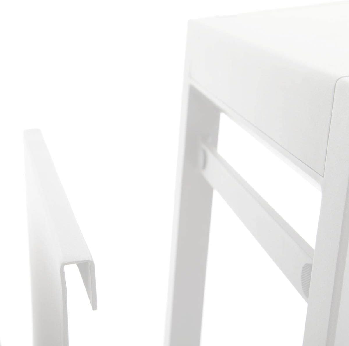 Hespéride - table d'appoint Allure - 50x50 cm - acier blanc