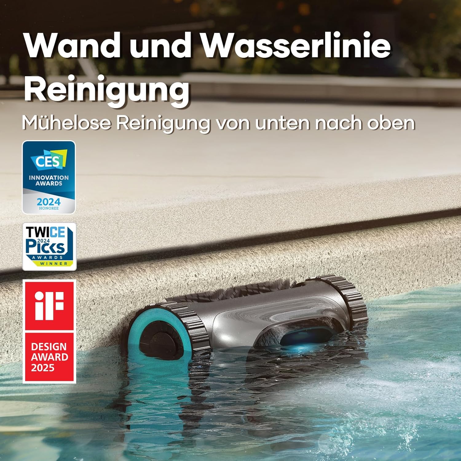 AIPER - Robot piscine sans fil, 150 min, WavePath 2.0, 150㎡
