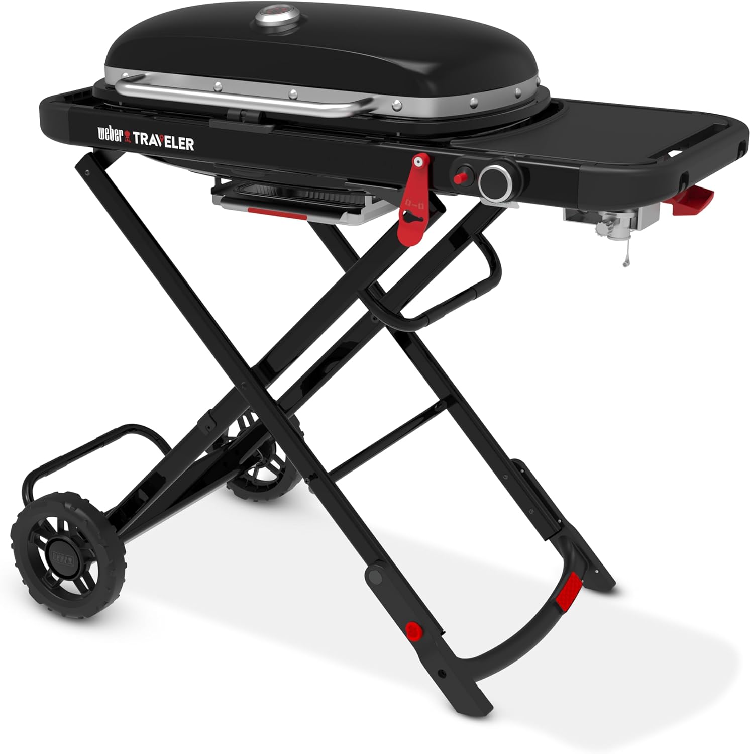 Weber - Traveler - 111 cm - barbecue pliable portable, 2065 cm², 1 brûleur
