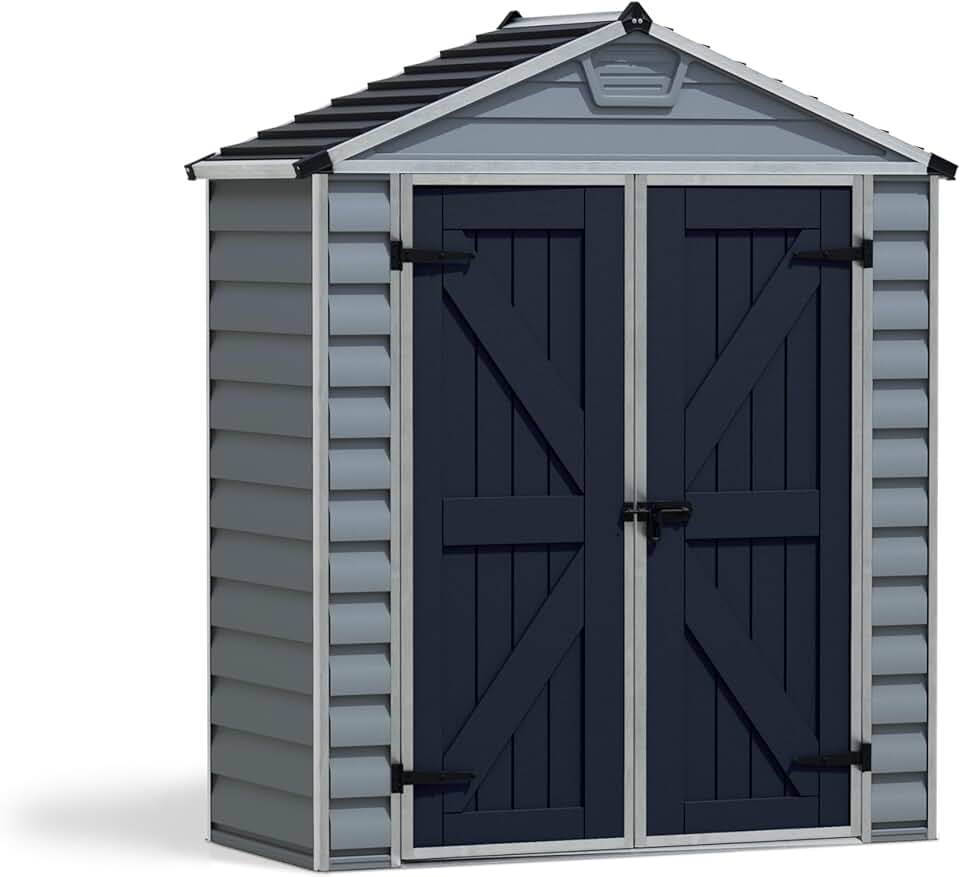 Canopia by Palram Abri de Jardin en Kit Skylight 1.7m², Cadre en Aluminium, Panneaux en Polycarbonate, Gris