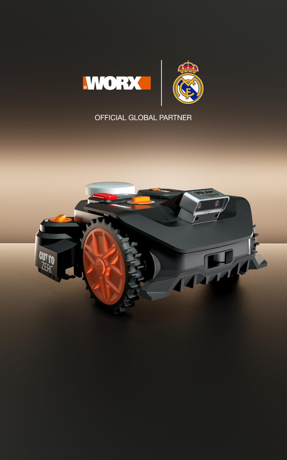 WORX - robot tondeuse Vision Cloud 2WD - 600 m² - navigation IA avancée WR306E