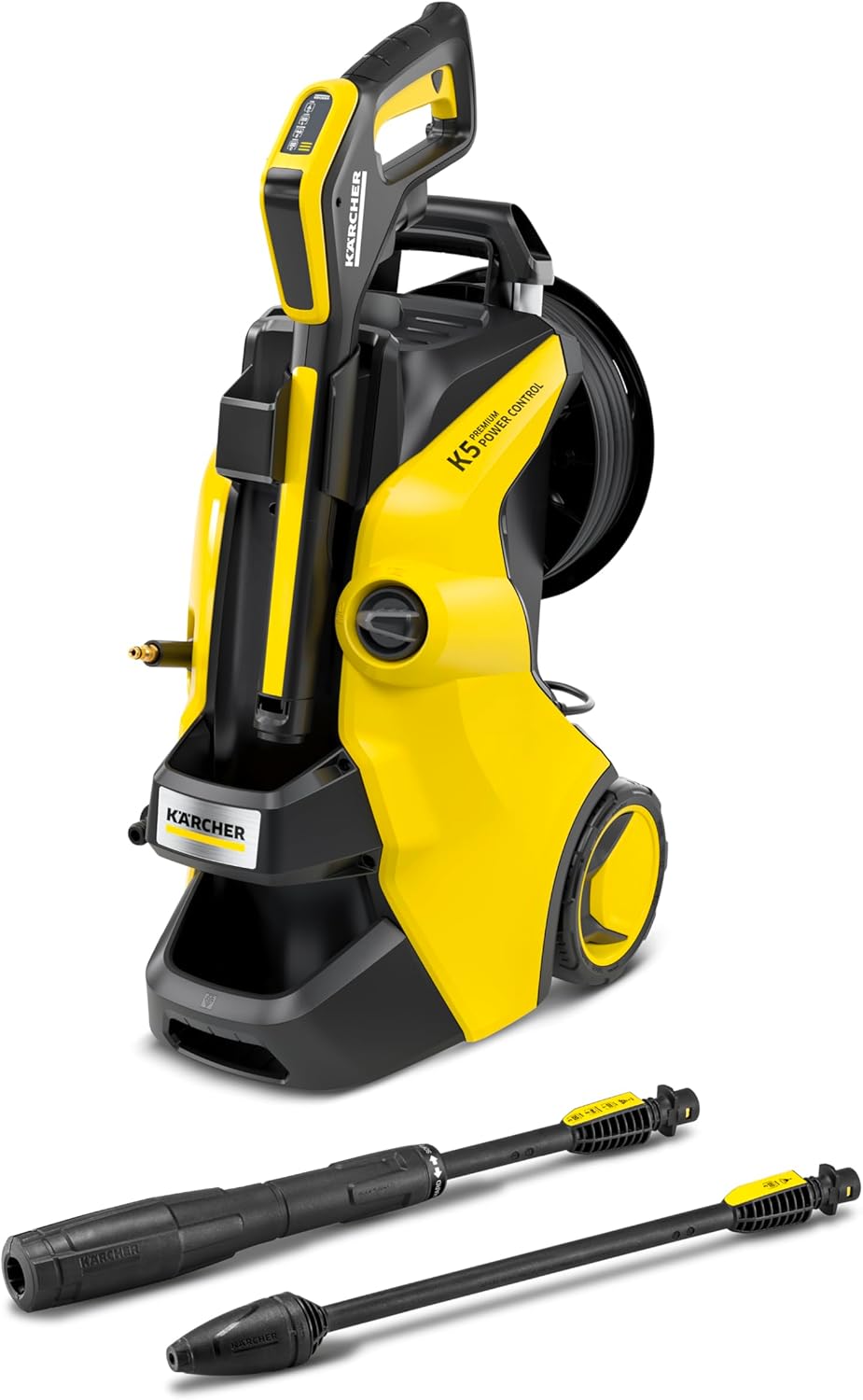 Kärcher Nettoyeur Haute Pression K 5 Premium Power Control, Pression : max. 145 bar, Débit : 500 l/h, Surface : 40 m²/h, Poids : 13,9 kg, Flexible et Pistolet Haute Pression, Rotabuse, Lance