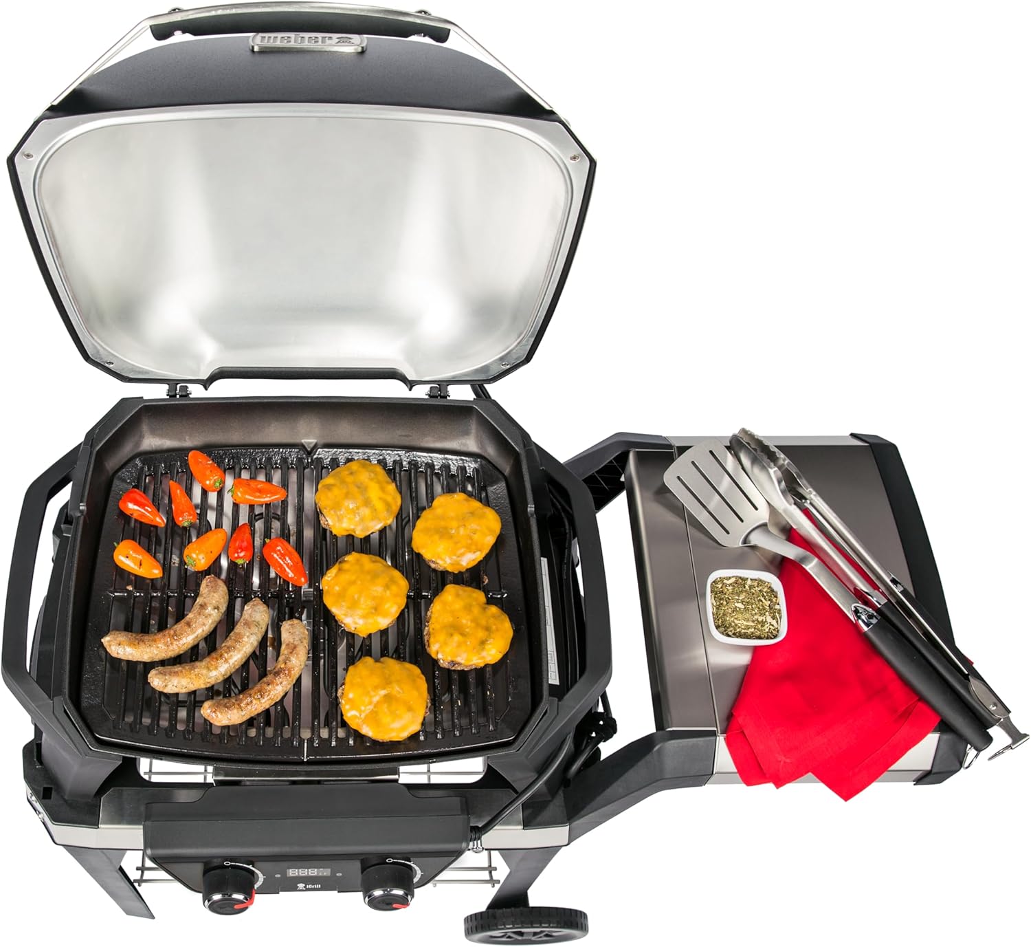 Weber - Pulse 2000 - 49x39cm - barbecue électrique, chariot, régulateur numérique, thermomètre - 85010053