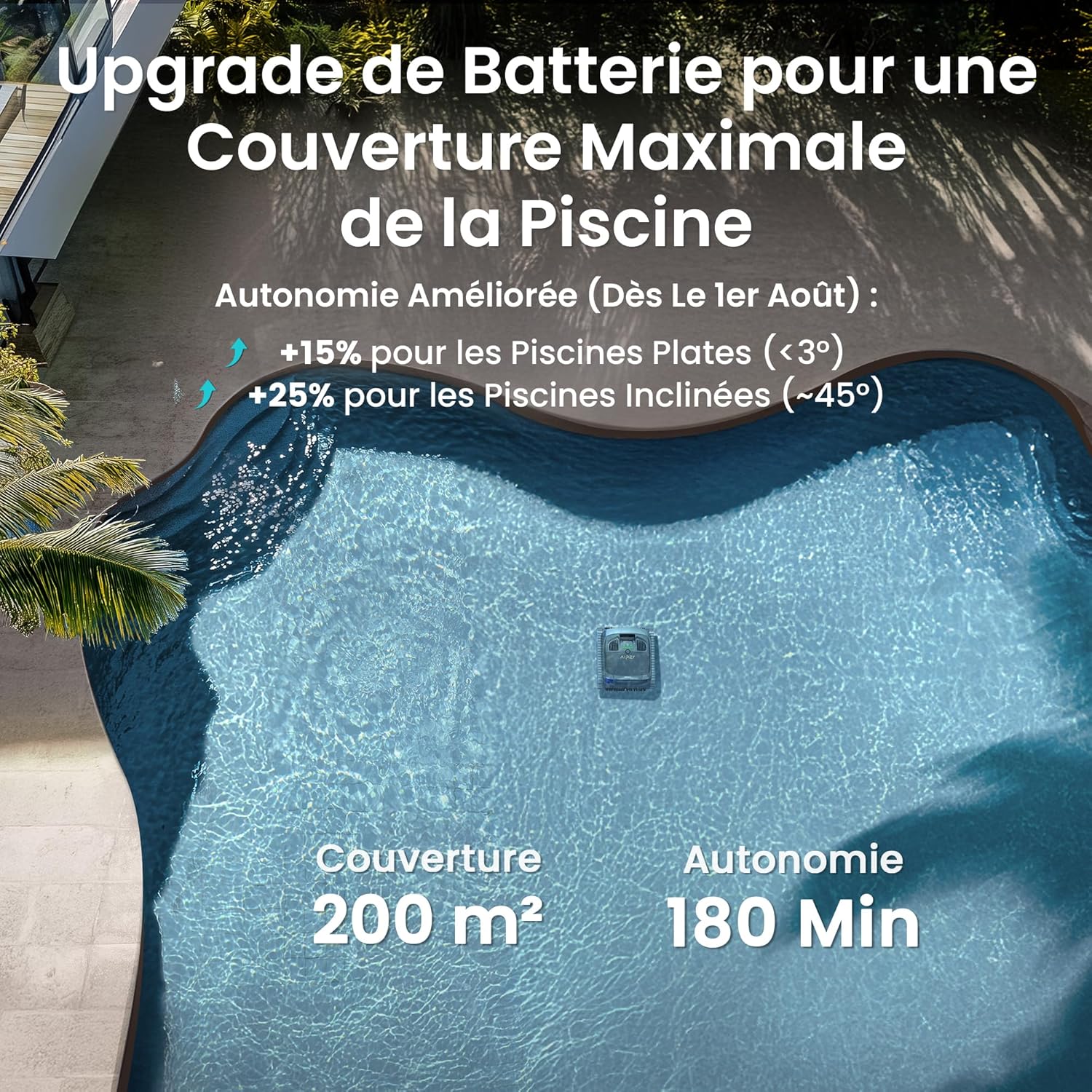 AIPER - Scuba X1 série - dimensions non précisées - nettoyage intelligent ligne d'eau, filtration ultra-fine, Scuba X1