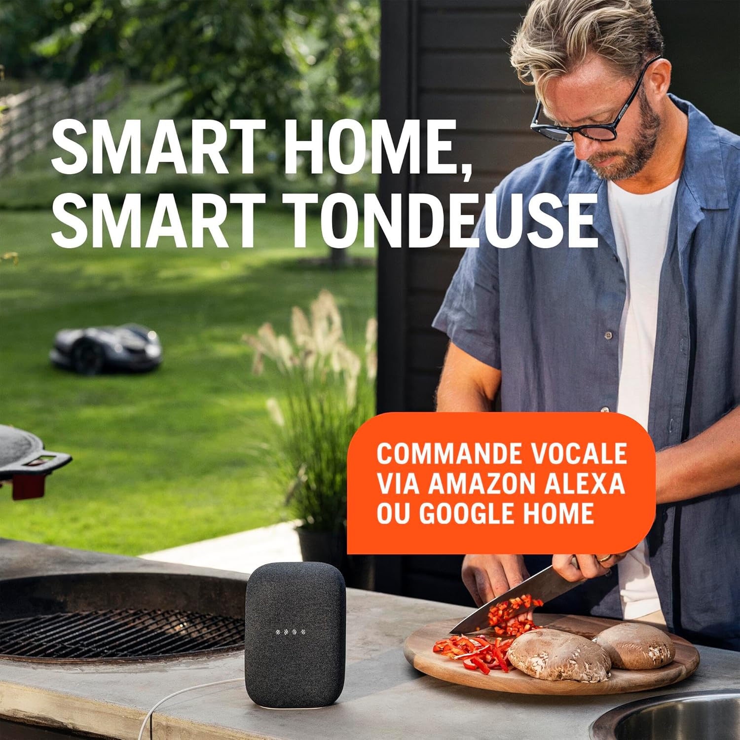 Husqvarna - Automower Aspire R4 - 400 m² - robot connecté Wi-Fi, Bluetooth, commande vocale