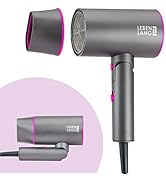 LEBENLANG Sèche-cheveux ionique 2100 W – Anti-pointes avec mode air froid | Petit sèche-cheveux de voyage pliable | Ions Haa...