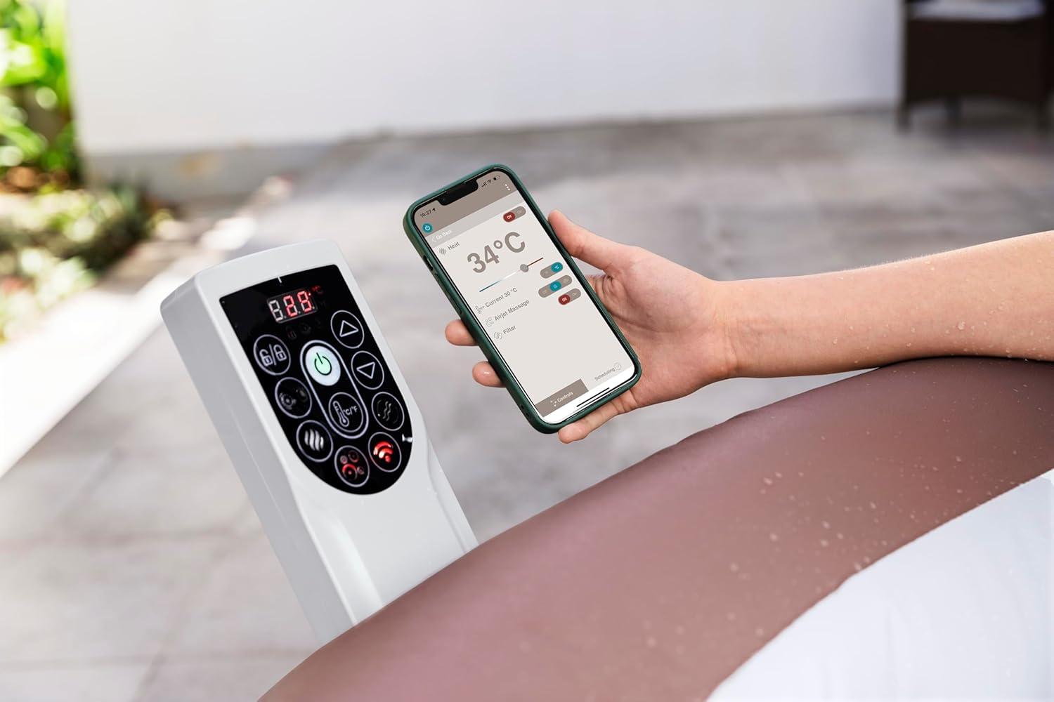 BESTWAY Spa gonflable rond Hawaii Smart AirJet Energy Sense 4 - 6 places