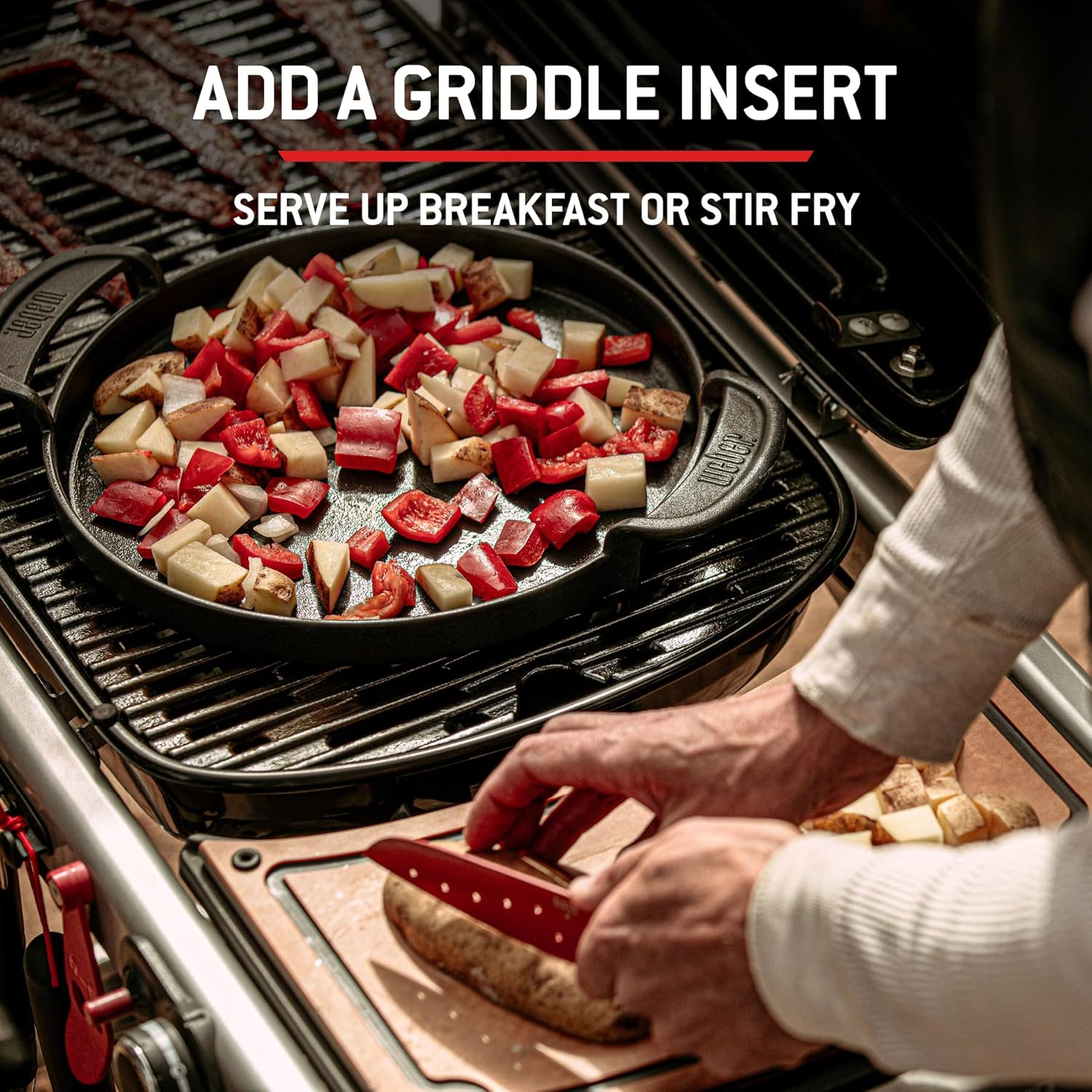 Weber - Traveler - 111 cm - barbecue pliable portable, 2065 cm², 1 brûleur