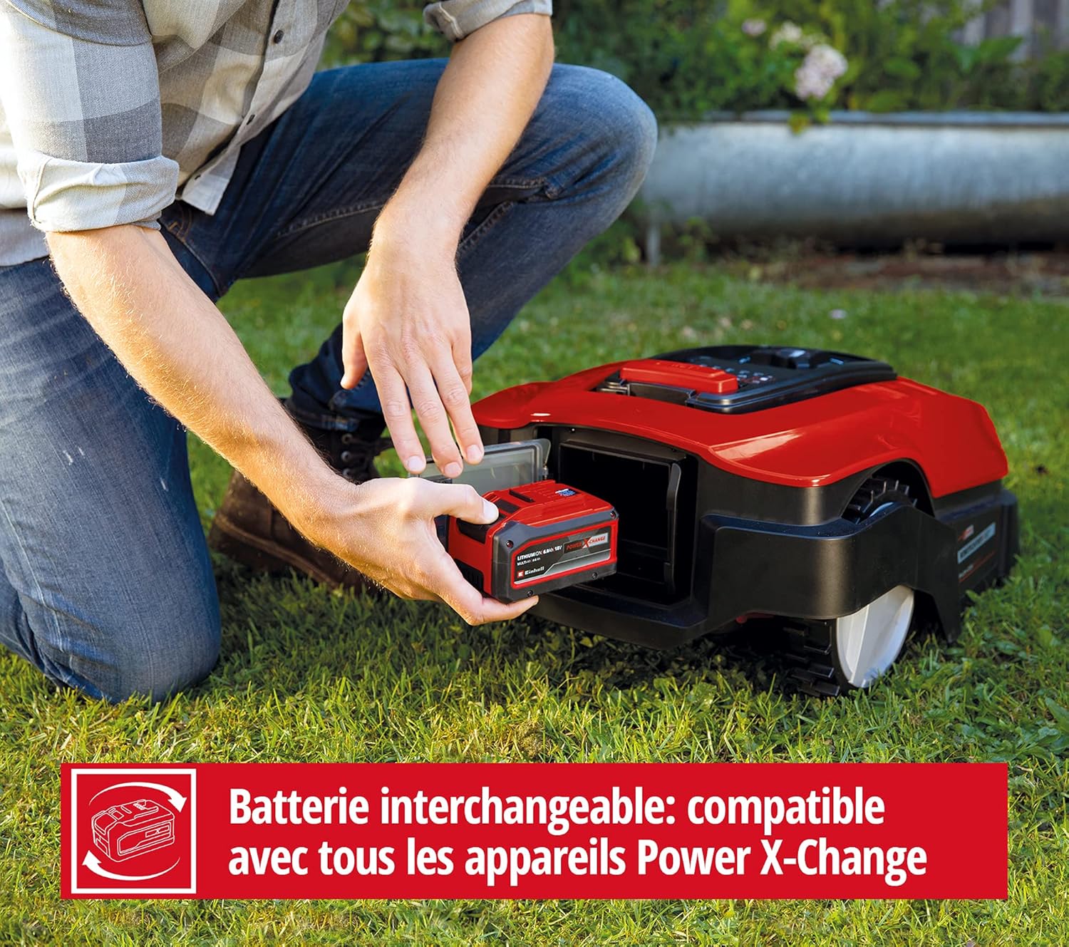 Einhell - FREELEXO série - pour 800 m² - Bluetooth, pente 35%, LCD, 800-LCD-BT