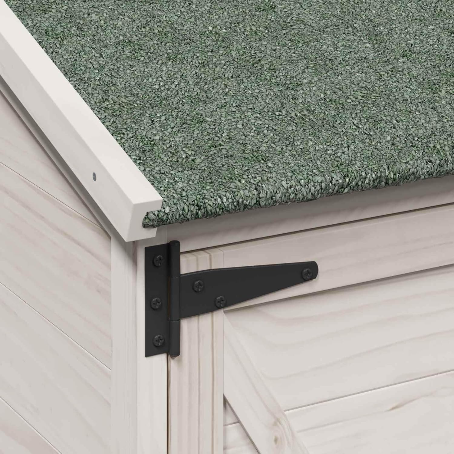 vidaXL - Abri de jardin bois 106x56x113,5cm, spacieux, aéré, blanc