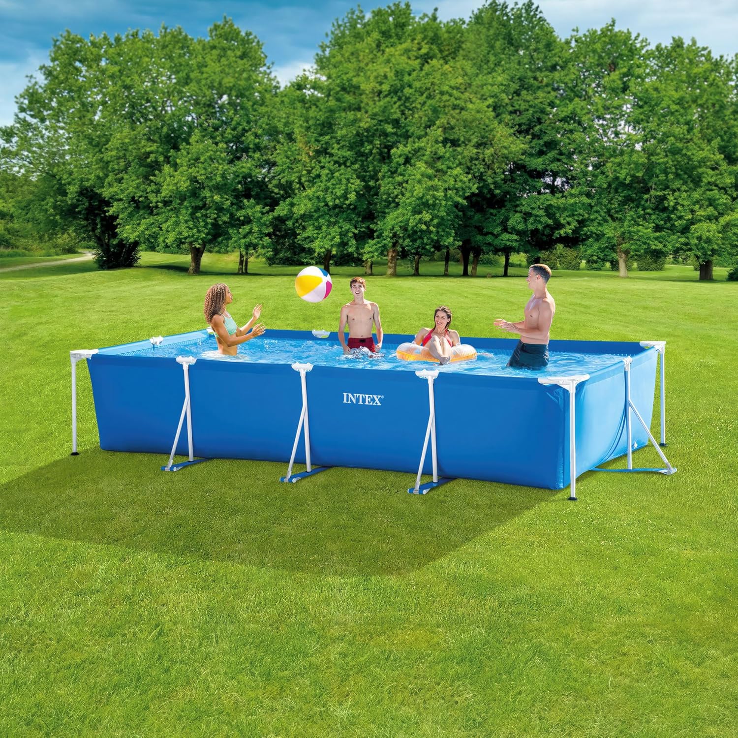 Intex - piscine Metal Frame Junior - 4,50x2,20x0,84 m - tubulaire