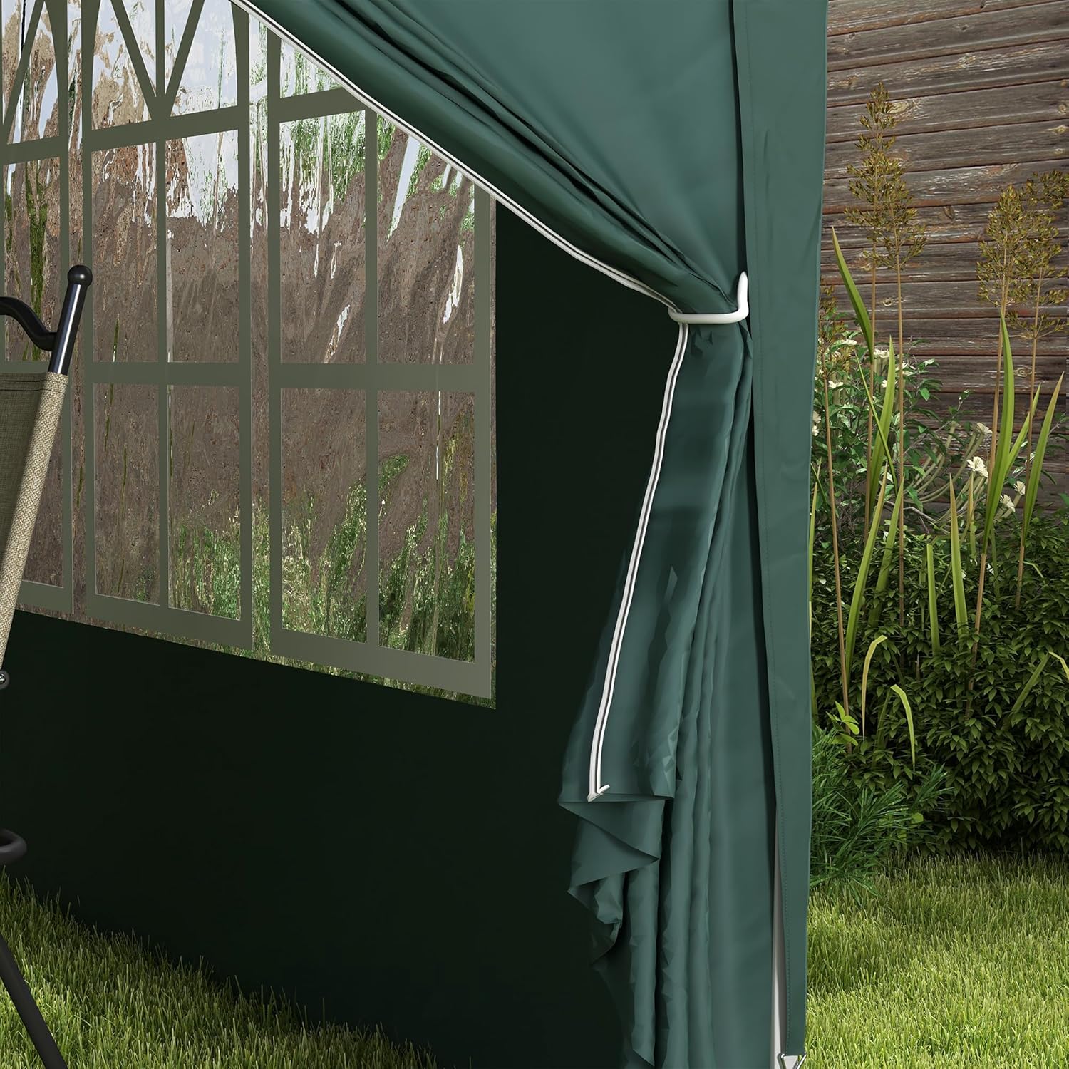 Outsunny - tonnelle pop-up série jardin - 3x3m - 4 parois amovibles, sac transport