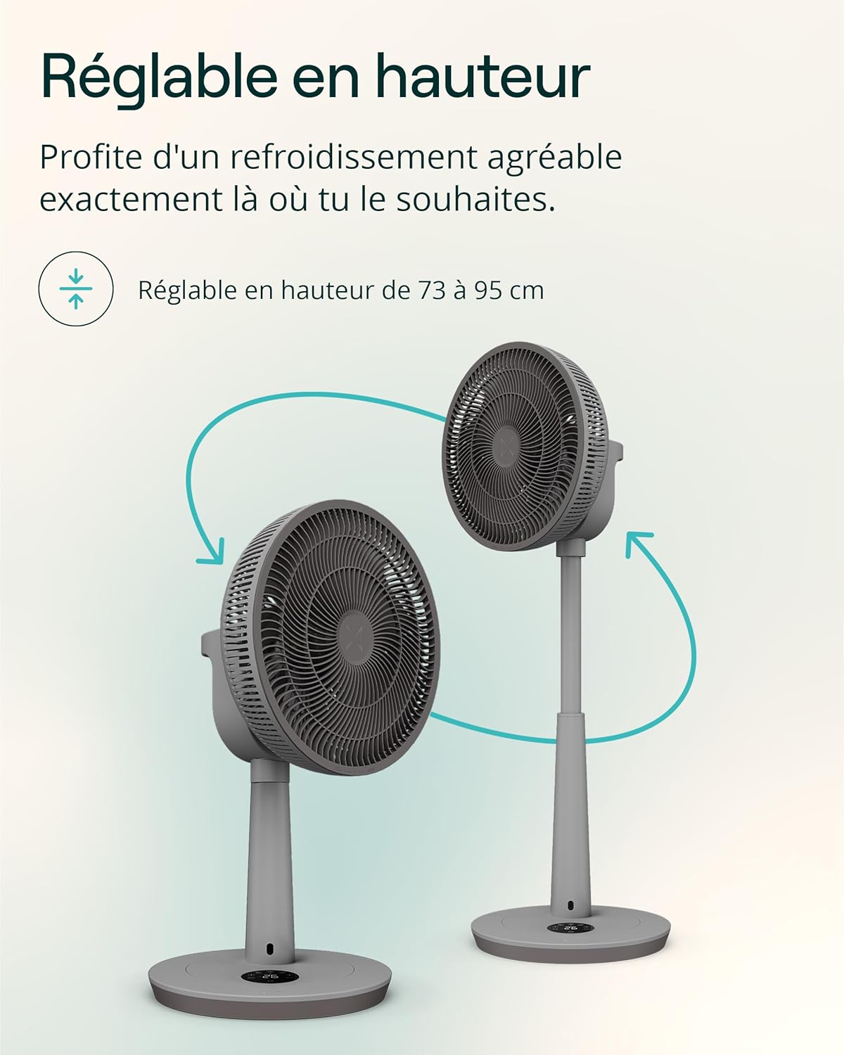 Duux - Whisper 3 - 73–95 cm - ventilateur 26 vitesses, économe, oscillant