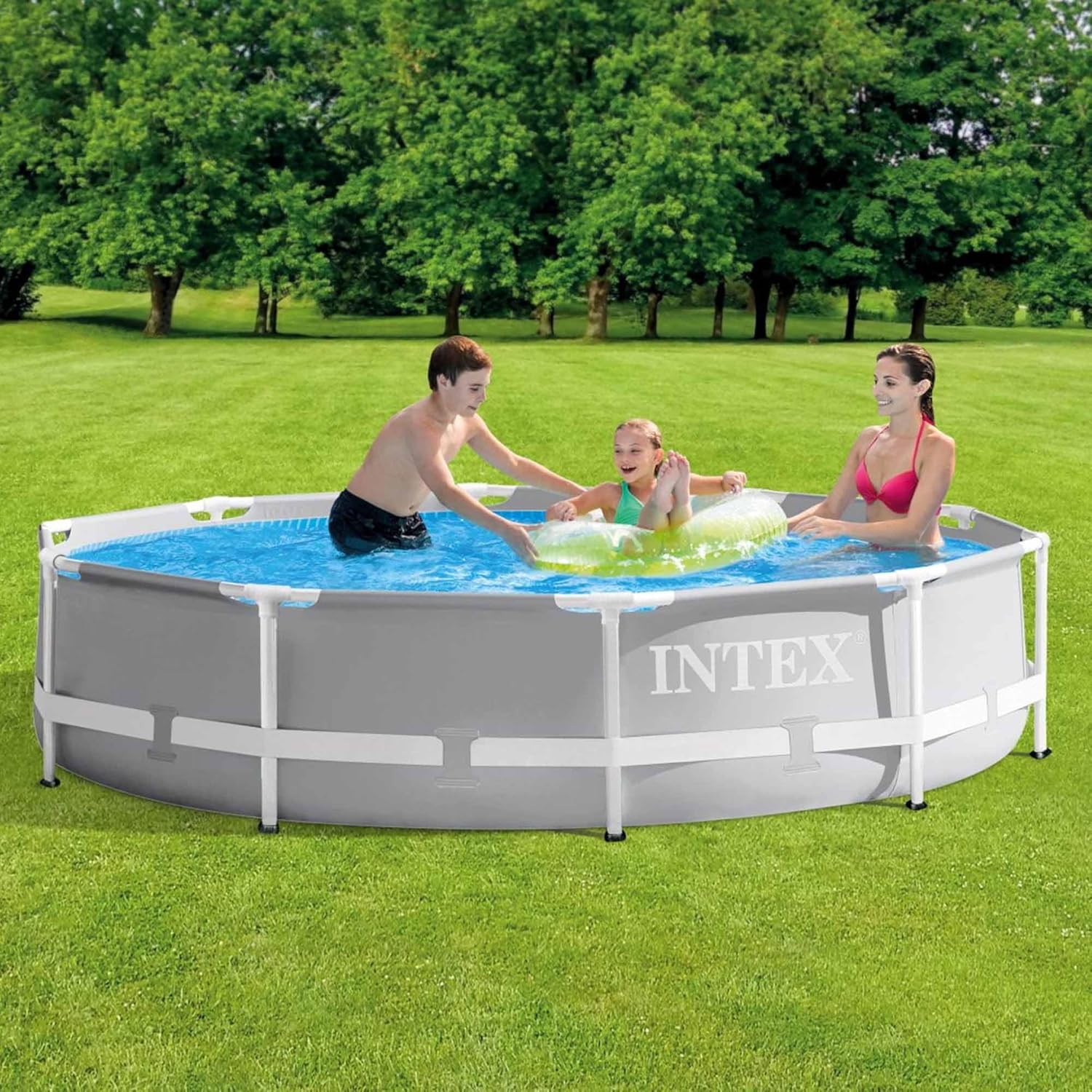 Intex - Prism Frame Série - 3,05 x 0,76m - Piscine tubulaire ronde