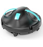 GAMPLAE Aspirateur Piscine, Robot Piscine sans Fil 120 Minutes de Nettoyage, Stationnement Automa...