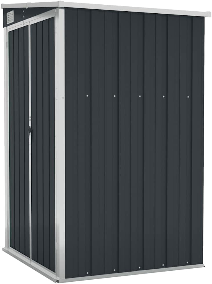 vidaXL Remise de Jardin Murale Hangar de Terrasse Abri de Jardin Maison de Stockage Meuble de Patio Extérieur Anthracite 118x100x178 cm Acier
