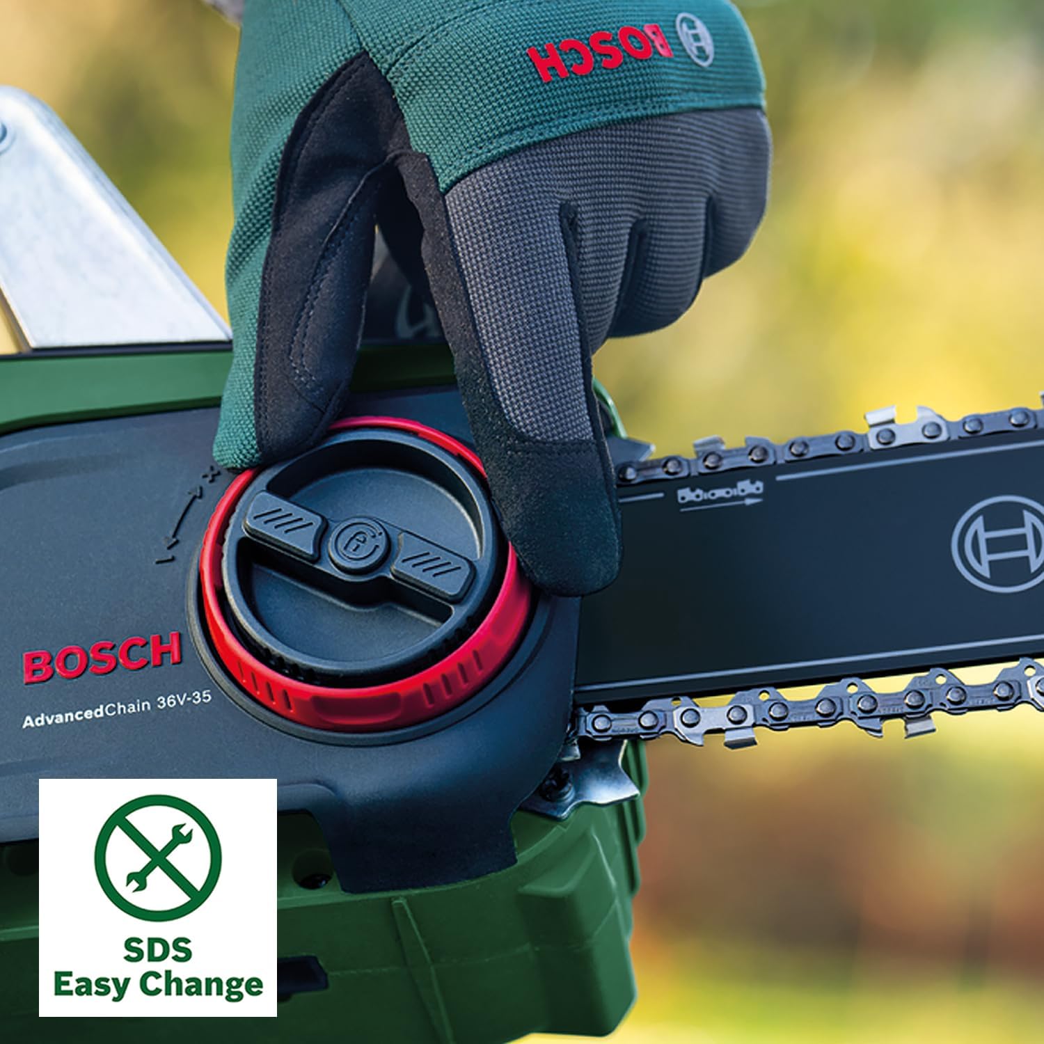 Bosch - AdvancedChain série 36V - 35 cm - vitesse 14 m/s, bois dur, 36V, AdvancedChain 36V-35-40