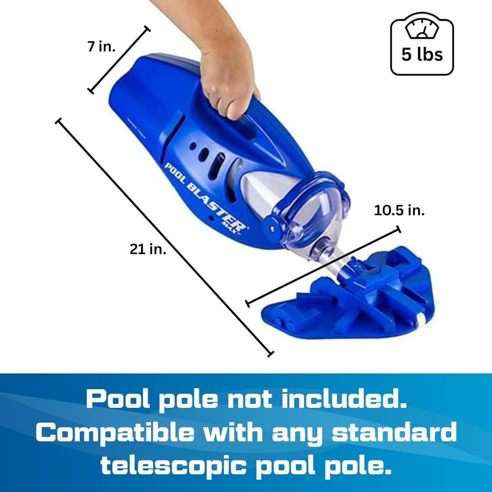 Water Tech POOL BLASTER Max Li Aspirateur de piscine, aspirateur de piscine sans fil avec moteur P30, aspirateur à main pour piscine et spa