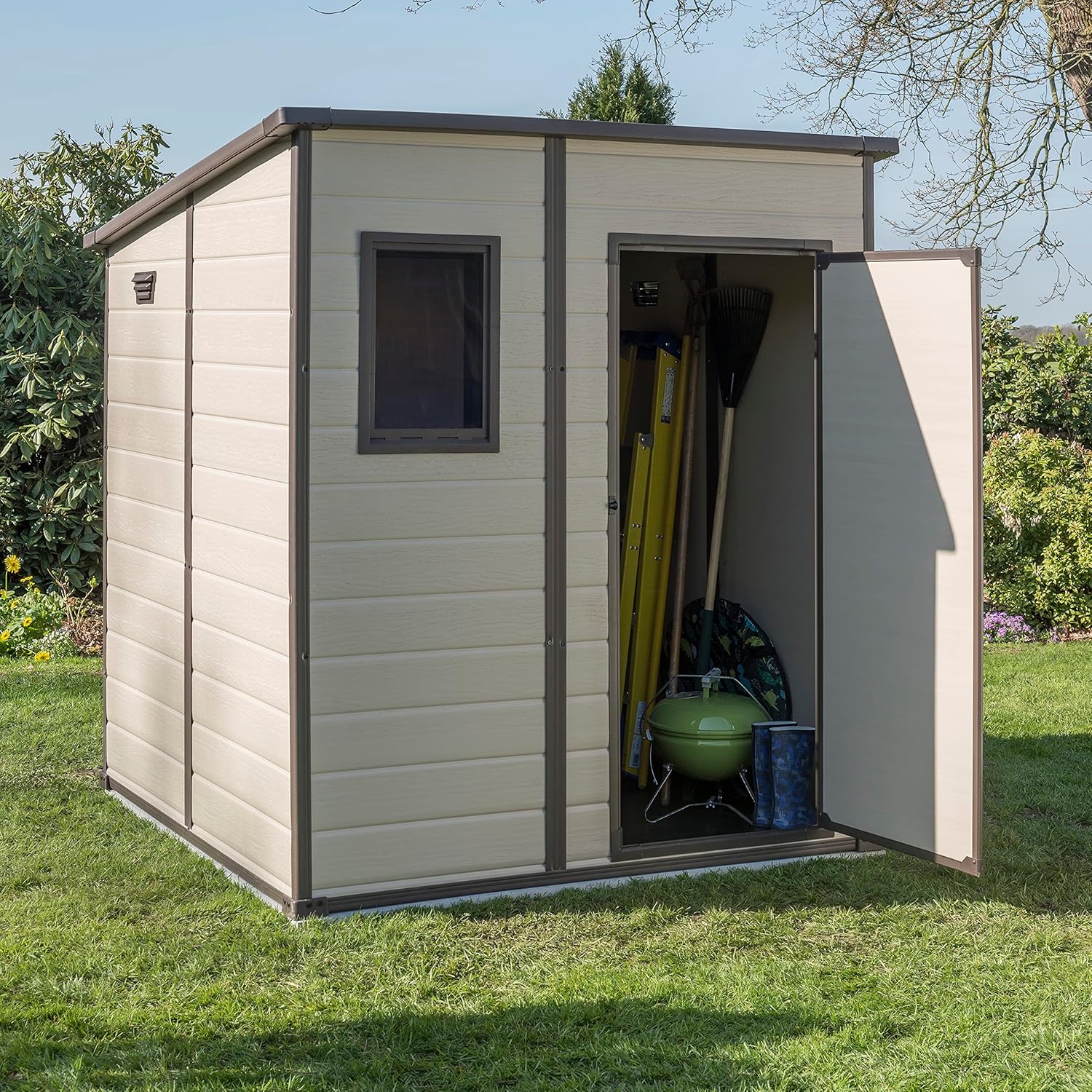 Keter - Manor Pent 66 - 3,1 m² - abri de jardin beige - KETER
