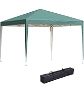 Outsunny Tonnelle de Jardin extérieur 3x3m Tonnelle Pliante Pop up Tente Pliable Barnum de Jardin...