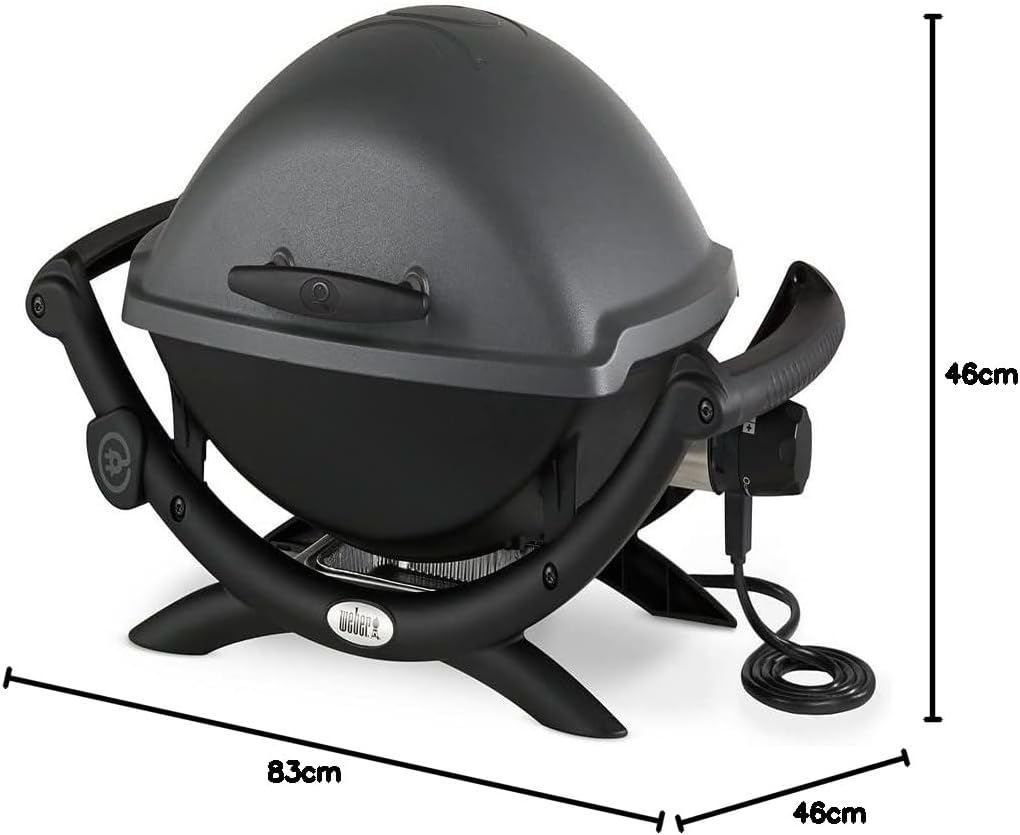 Weber - Q2400 série - 54x39 cm - grille fonte, support, tablettes, 55020053