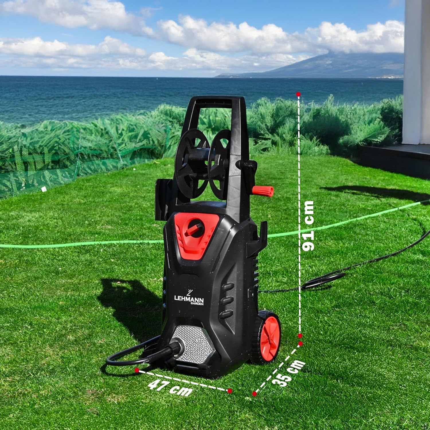 LEHMANN - Missouri série - 13 m rayon, 240 bar, 2200W, 480 l/h, accessoires
