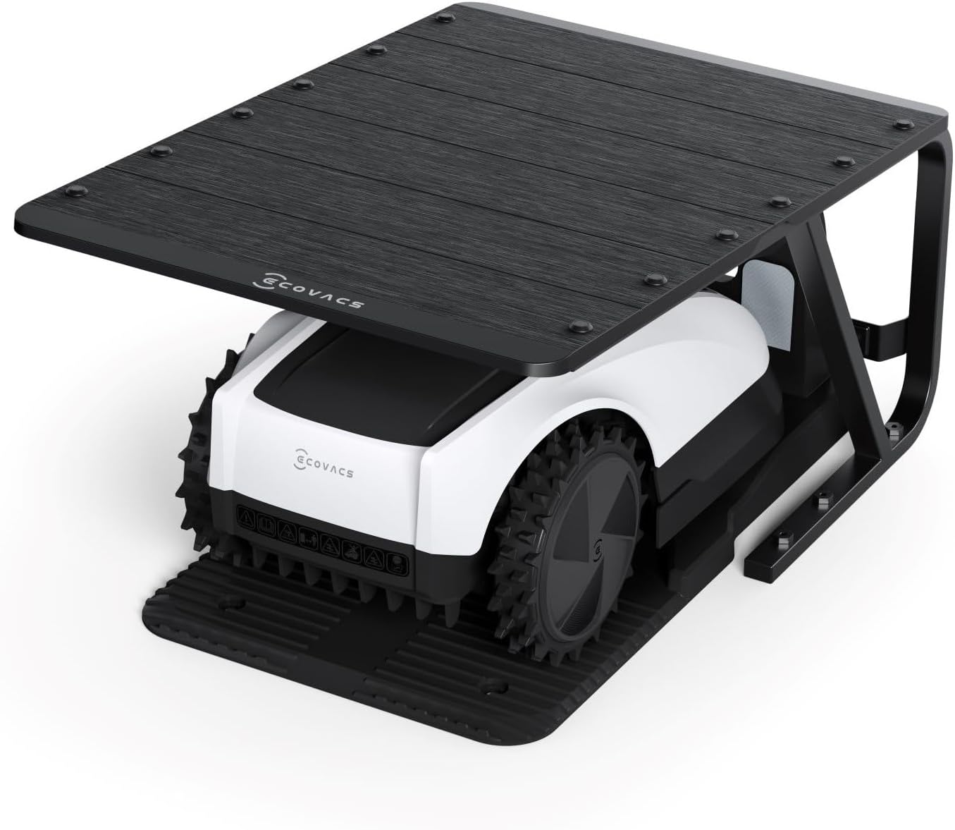 ECOVACS - abri robot tondeuse série Goat - protection résistante - O600 RTK/O800 RTK/O1200 RTK/LiDAR Pro/A1600 RTK/LiDAR