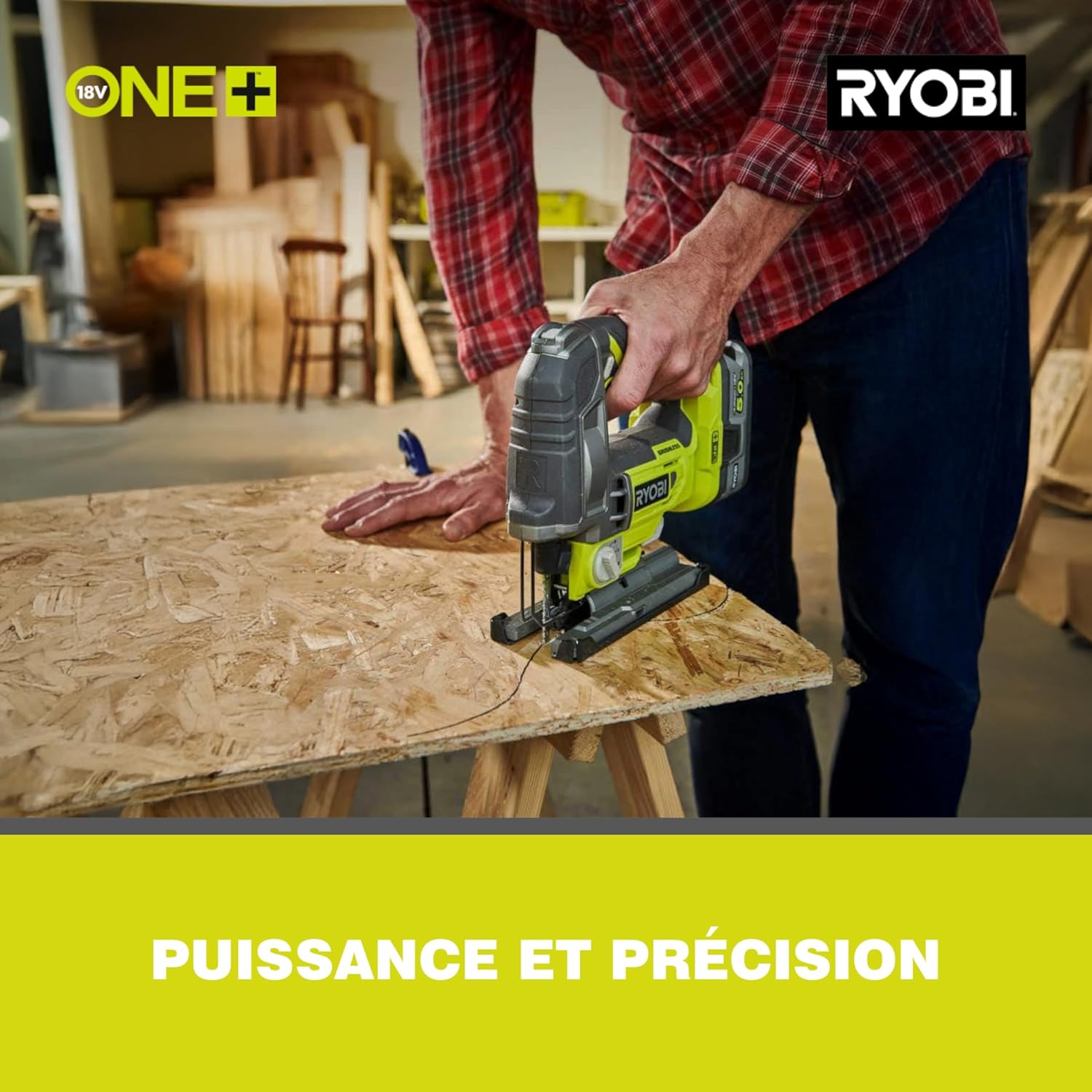 Ryobi - Scie sauteuse 18V Brushless, pendulaire, sans batterie - RJS18BL-0
