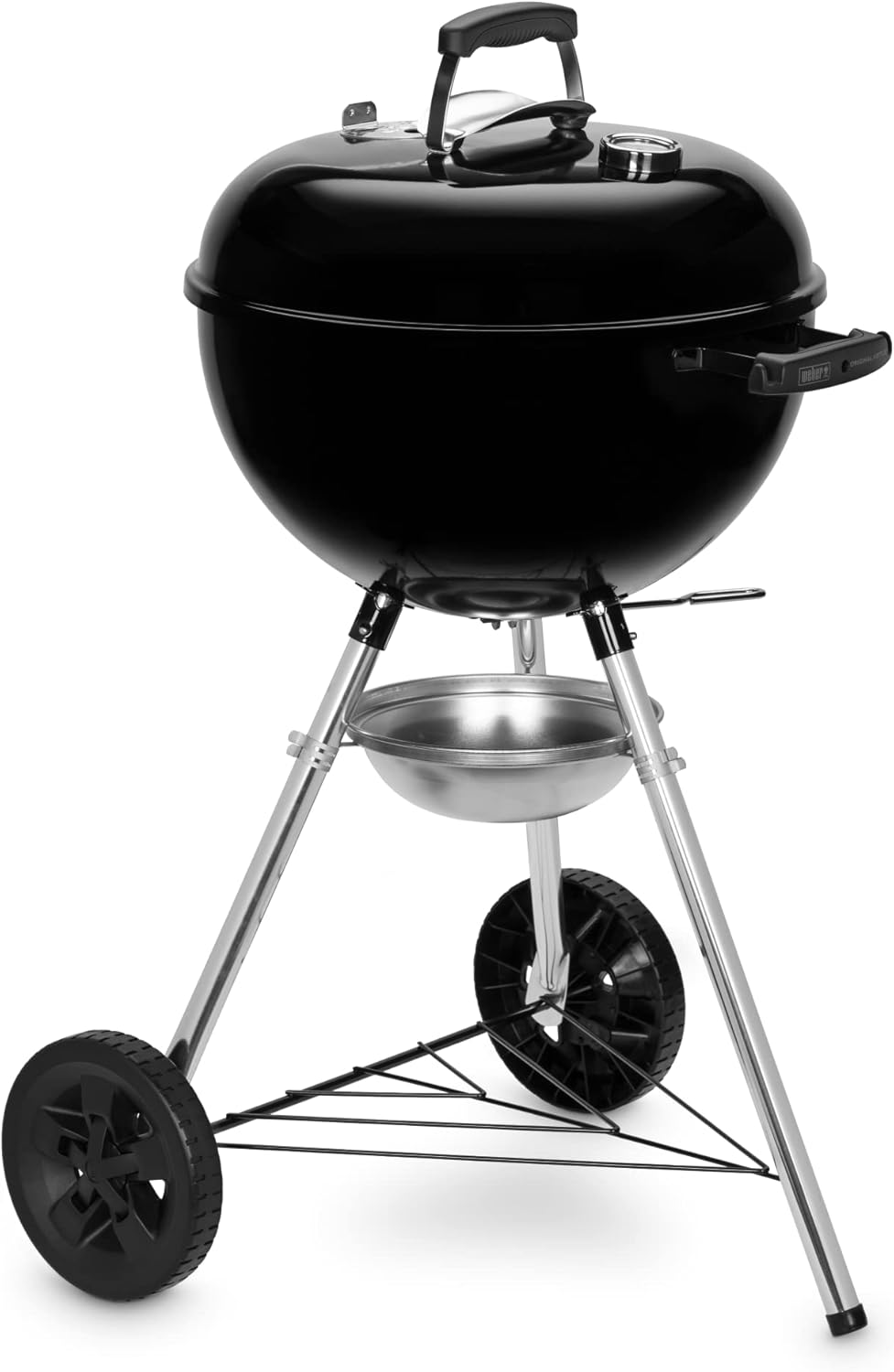 Weber - Original Kettle série - 47 cm - acier émaillé, nettoyage One-Touch, thermomètre, trépied, noir E-4710