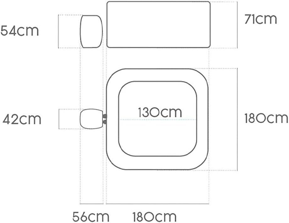 Bestway - LAY-Z-SPA Hawaii Hydrojet Pro - 180x180x71 cm - 4-6 personnes