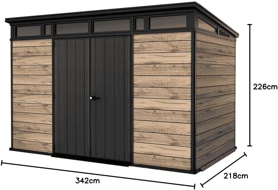 Keter - Signature 117 - abri 7,4m² - aspect bois Douglas