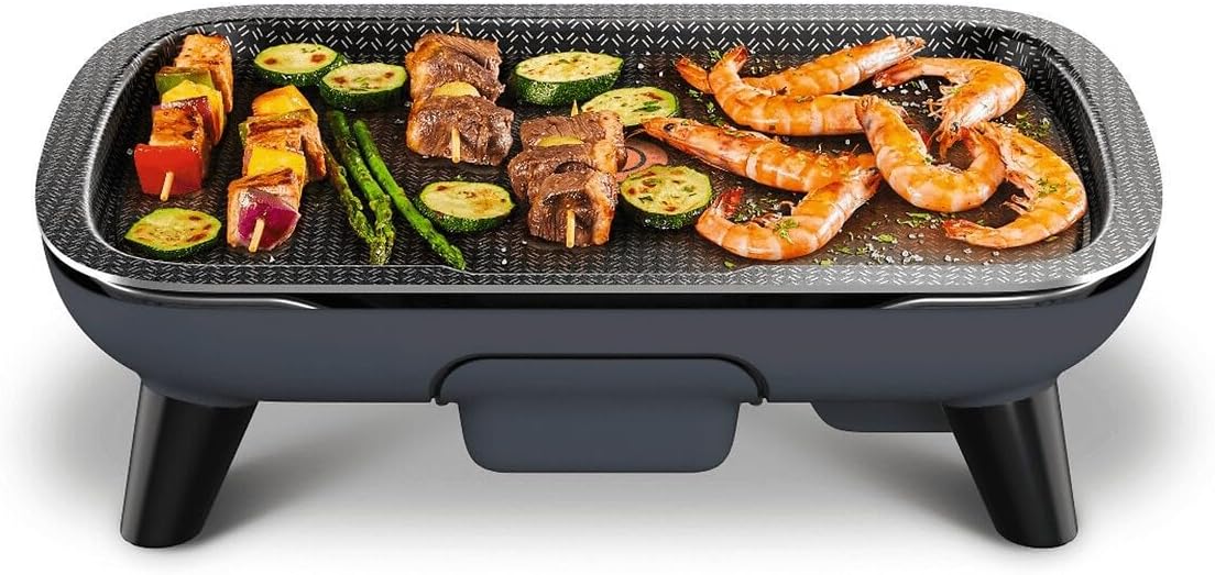 Tefal - Plancha Des Saveurs - 2400W, antiadhésif, thermostat réglable, plaque amovible - YY4570FB