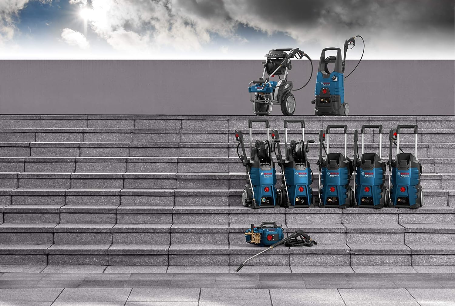 Bosch - Nettoyeur haute pression Pro série GHP 5-75 X - 185 bars, 2600W, lance réglable, buse rotative - GHP5-75X