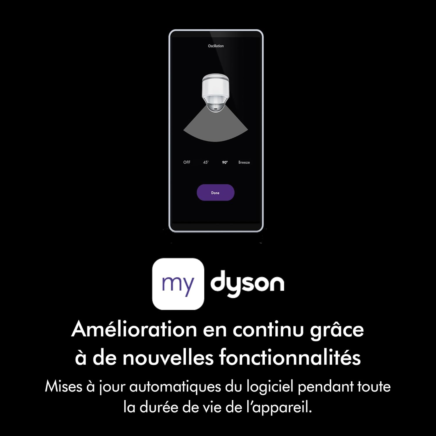 Dyson - Purifier Cool PC1 - ventilateur 2-en-1, flux puissant, blanc/argent - PC1