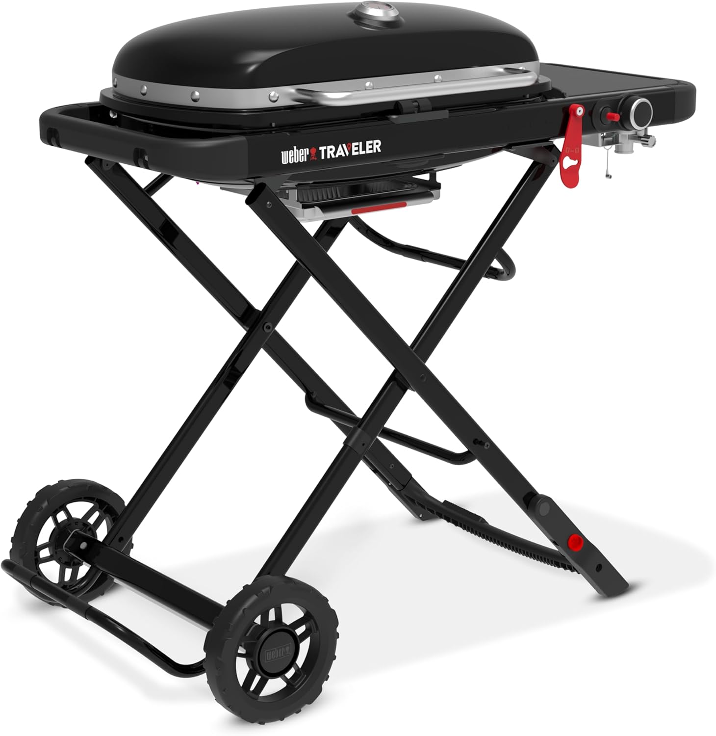 Weber - Traveler - 111 cm - barbecue pliable portable, 2065 cm², 1 brûleur