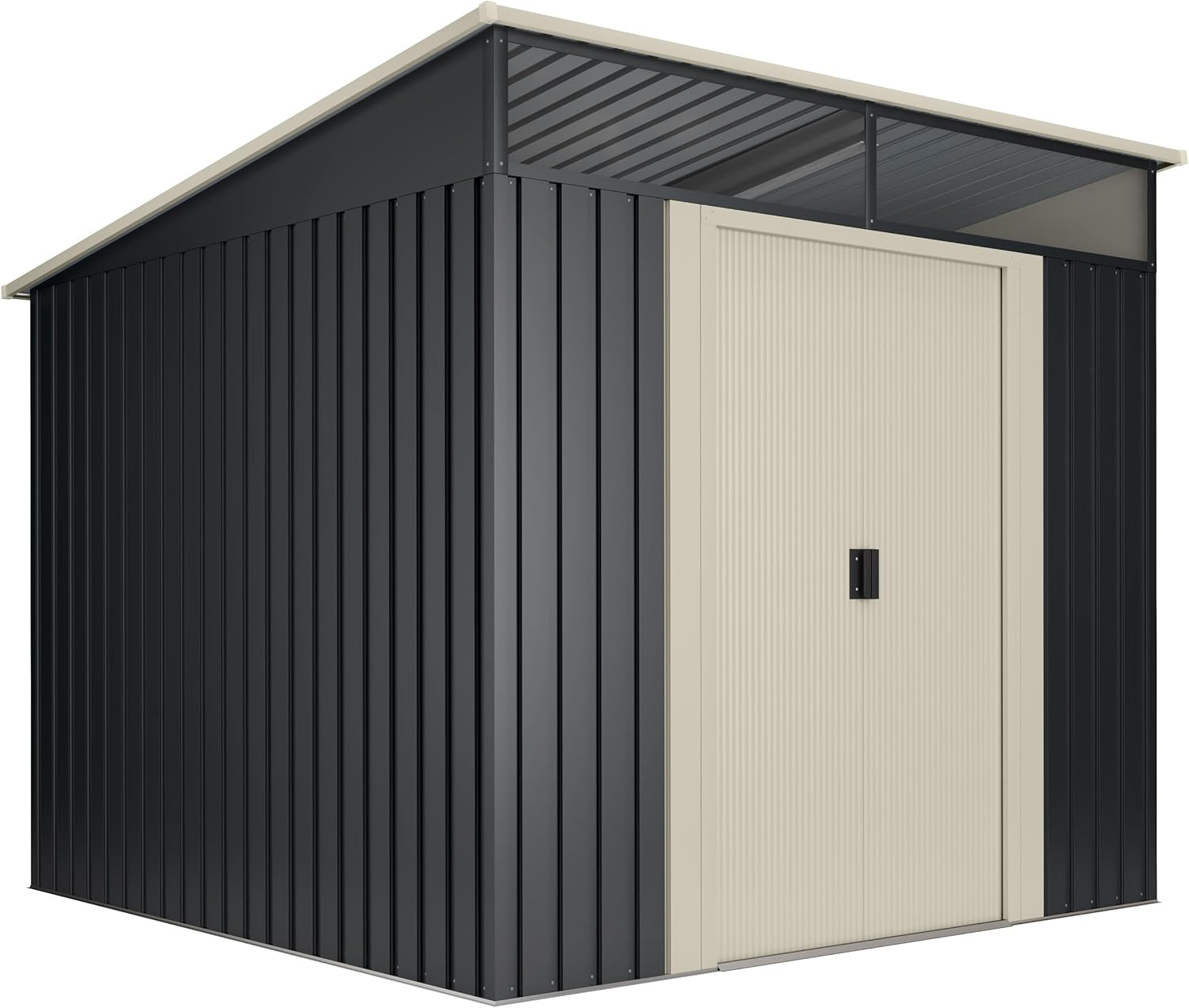 Wasabi - Stark - 236x238x203cm - abri métal, porte double, fenêtre