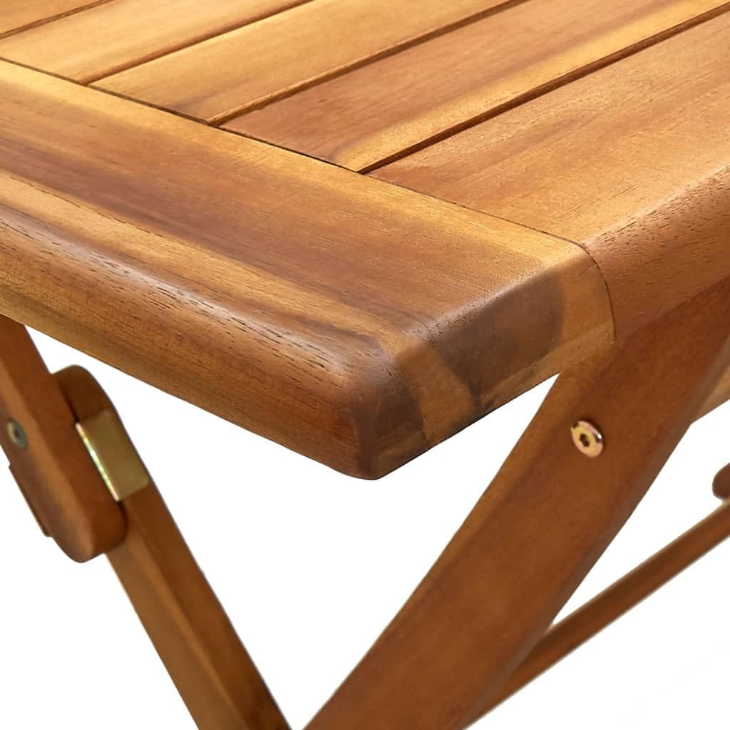 vidaXL - Table pliante extérieure - 120x70x75 cm - acacia massif